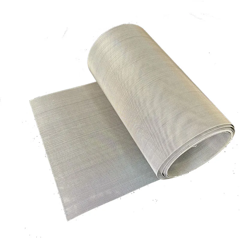 Battery Current Collector White Wire Woven Titanium Mesh