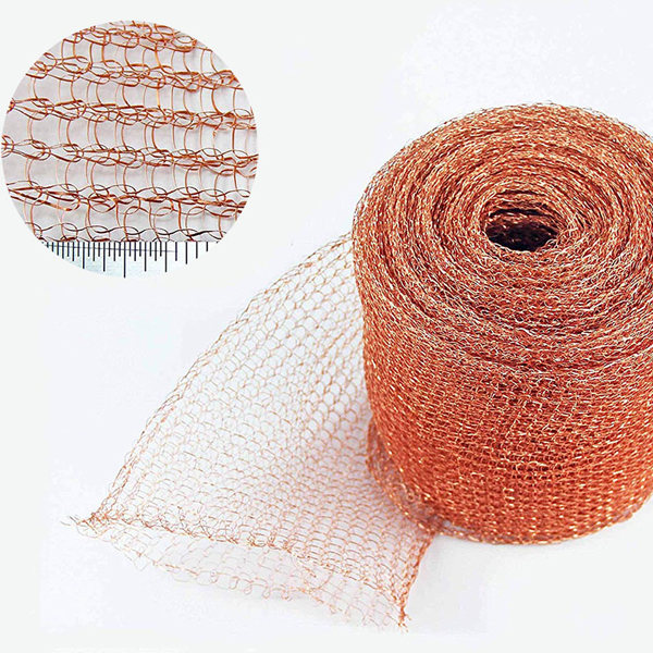Single Round Wire Knitted Copper Mesh for EMI Shielding in Electronics